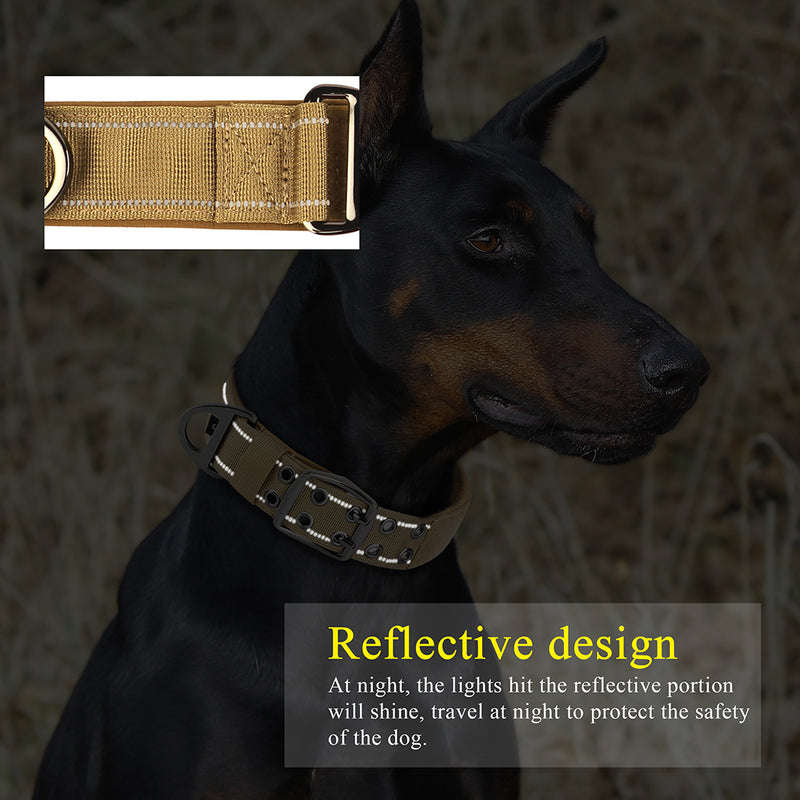 adjustable tactical nylon dog collar, view 5 - MRSLM