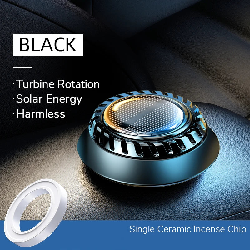 solar-powered rotating car air freshener, view 2 - MRSLM