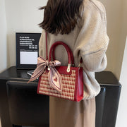 red PU crossbody tote bag - MRSLM