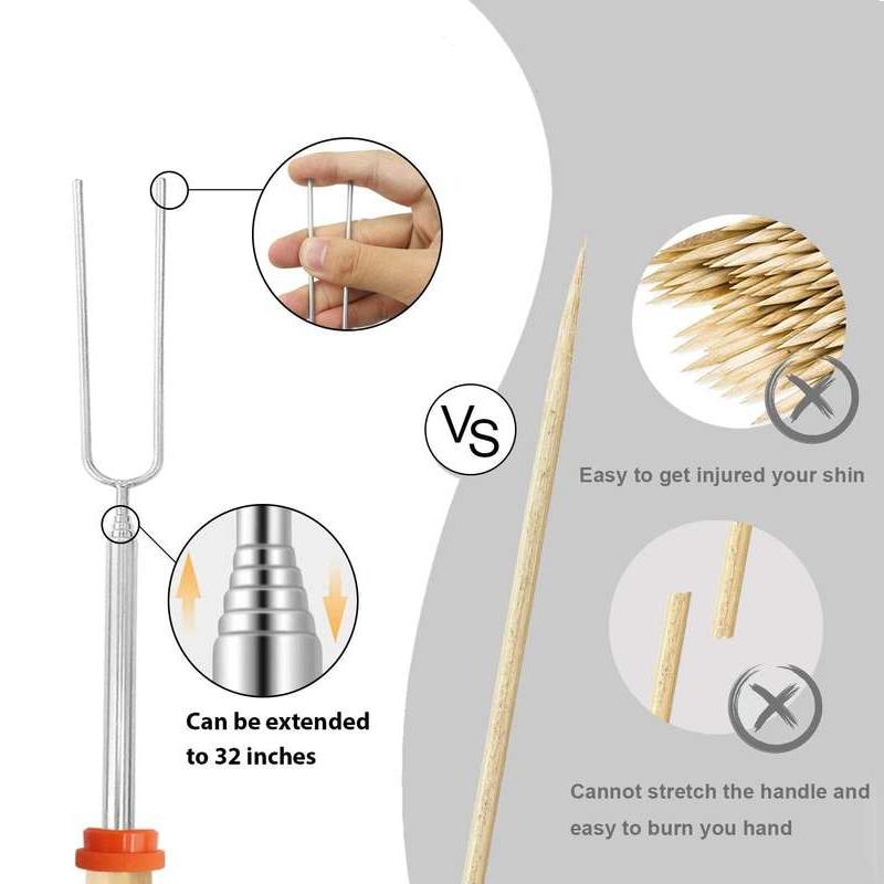 double metal BBQ skewers, view 7 - MRSLM