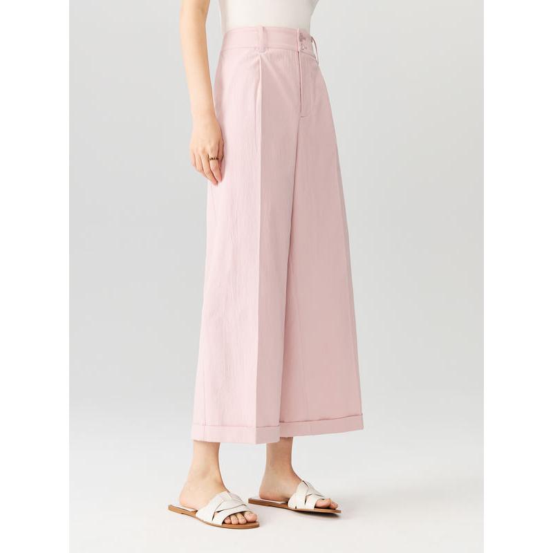 wide-leg cuffed trousers, view 5 - MRSLM