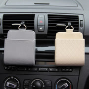 leather car air vent organizer, view 8 - MRSLM