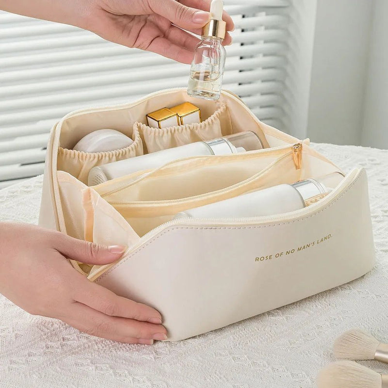 PU leather travel cosmetic bag, view 6 - MRSLM