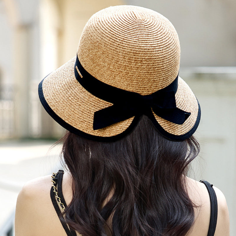 women's big brim summer sun hat, view 5 - MRSLM