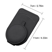 Leather car sun visor sunglasses holder, view 11 - MRSLM
