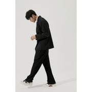 men's slim fit pleated blazer, view 8 - MRSLM