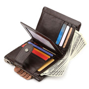 genuine leather slim wallet, view 7 - MRSLM