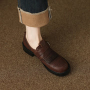 women's leather retro oxfords, view 8 - MRSLM