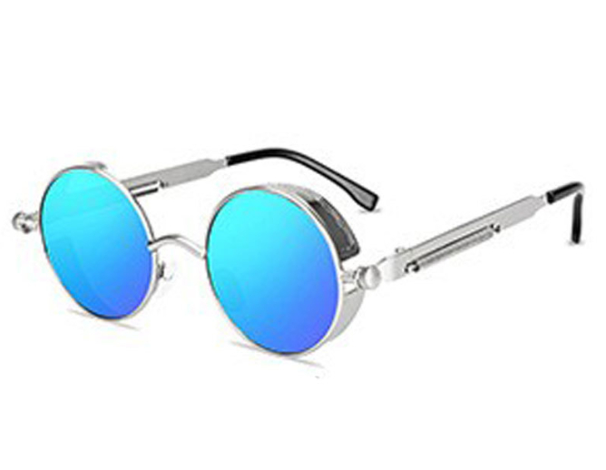 round retro polarized sunglasses, view 3 - MRSLM