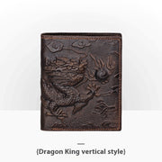 embossed leather wallet, view 7 - MRSLM