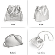 Cartoon embossed bucket bag, view 6 - MRSLM