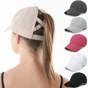 summer mesh ponytail baseball cap, view 8 - MRSLM