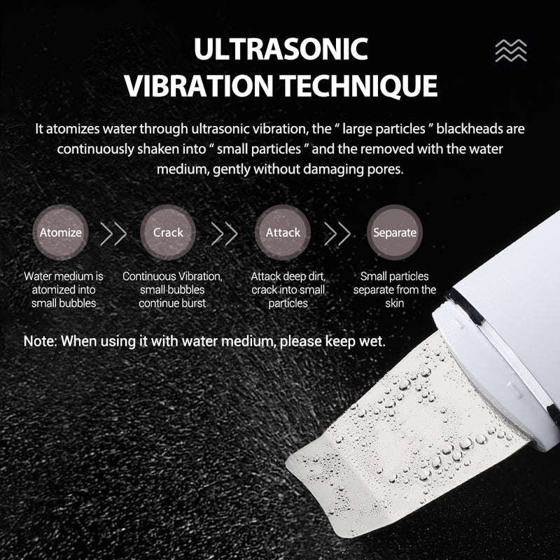 ultrasonic blackhead remover scrubber, view 4 - MRSLM
