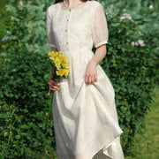 french floral square neck summer dress, view 6 - MRSLM
