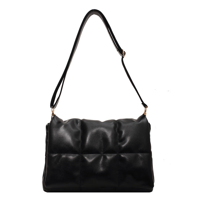 plaid PU shoulder messenger bag, view 12 - MRSLM
