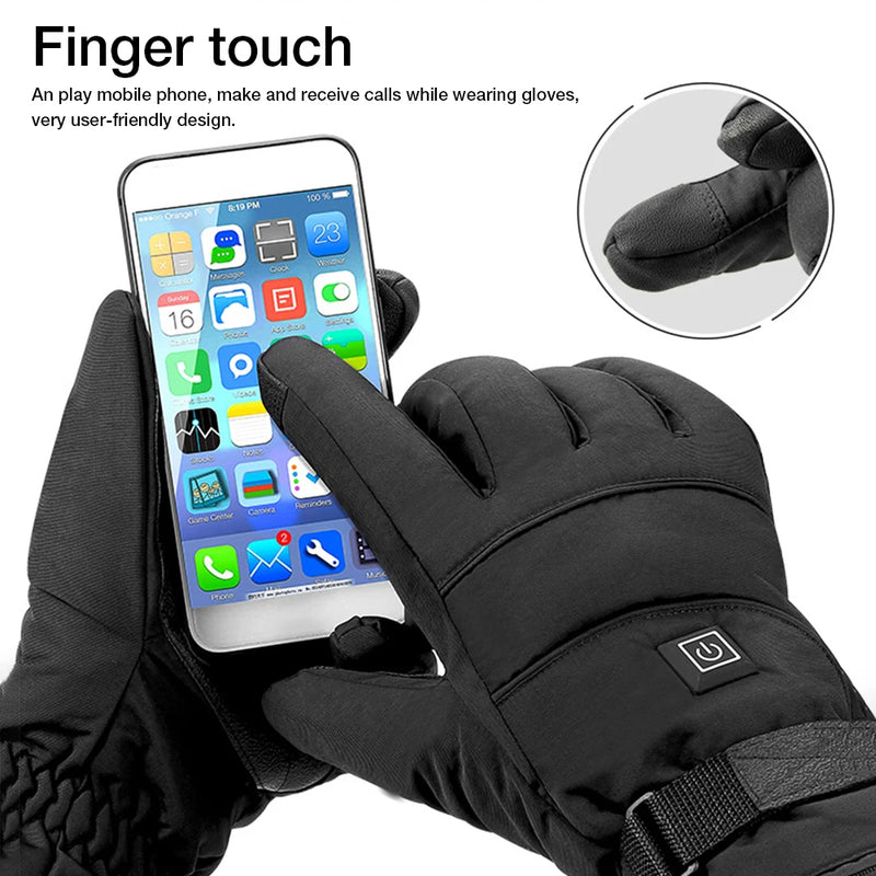 Heated touchscreen winter gloves, view 4 - MRSLM