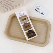 coffee color three-piece hairpin set, view 2 - MRSLM