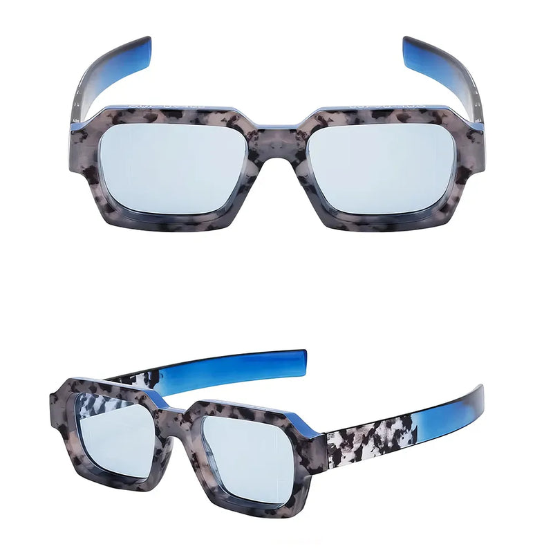 retro rectangle sunglasses, view 10 - MRSLM