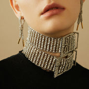 belted rhinestone necklace - MRSLM