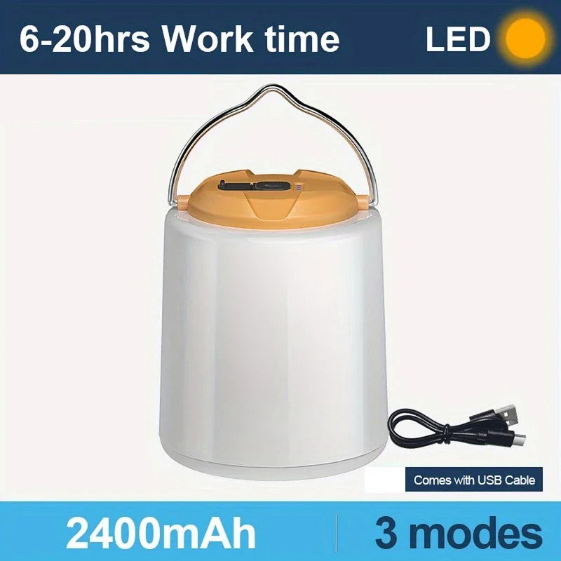 rechargeable LED camping lantern with hook, view 2 - MRSLM