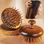 air cushion sandalwood massage comb, view 3 - MRSLM