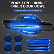 Carbon fiber car door handle protector stickers, view 6 - MRSLM