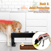 dog double elevated bowls stand, view 7 - MRSLM
