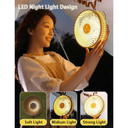 portable camping fan with night light, view 4 - MRSLM