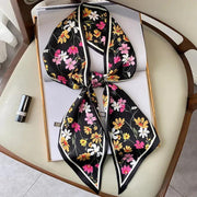 Floral print long polyester scarf - MRSLM