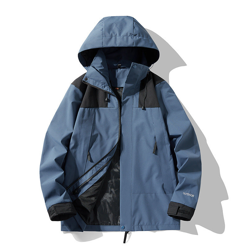 hooded waterproof outdoor jacket, view 4 - MRSLM