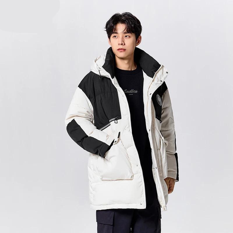 Men's hooded down jacket, view 4 - MRSLM