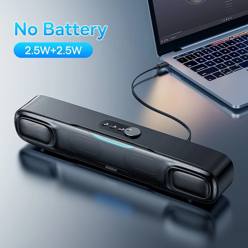 portable bluetooth soundbar speaker, view 2 - MRSLM