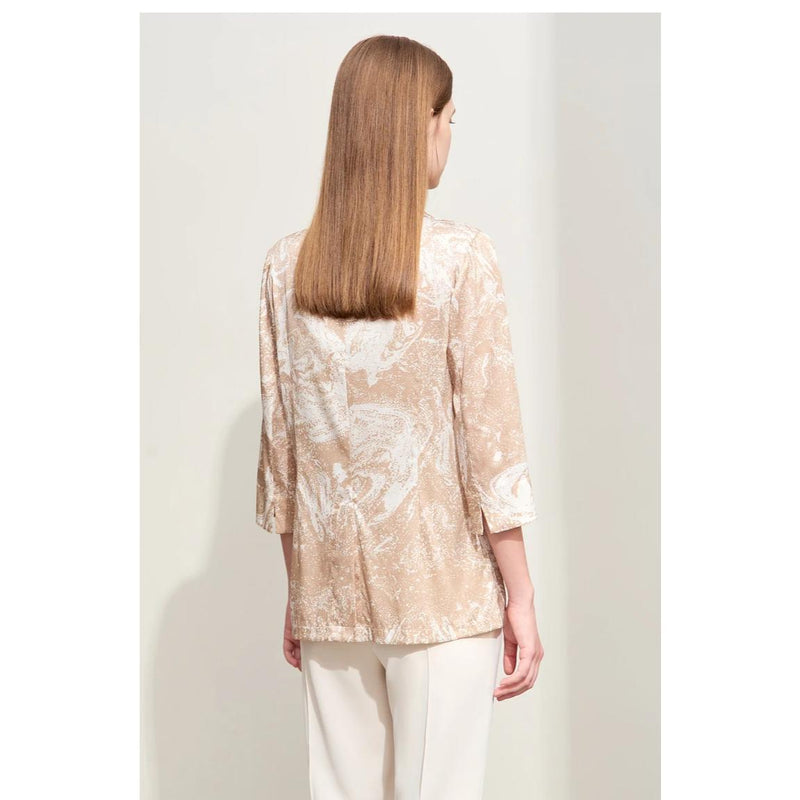 silk stretch printed blazer, view 6 - MRSLM