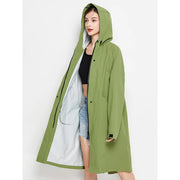 women's waterproof hooded rain jacket, view 3 - MRSLM