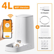 smart automatic cat and dog feeder, view 2 - MRSLM