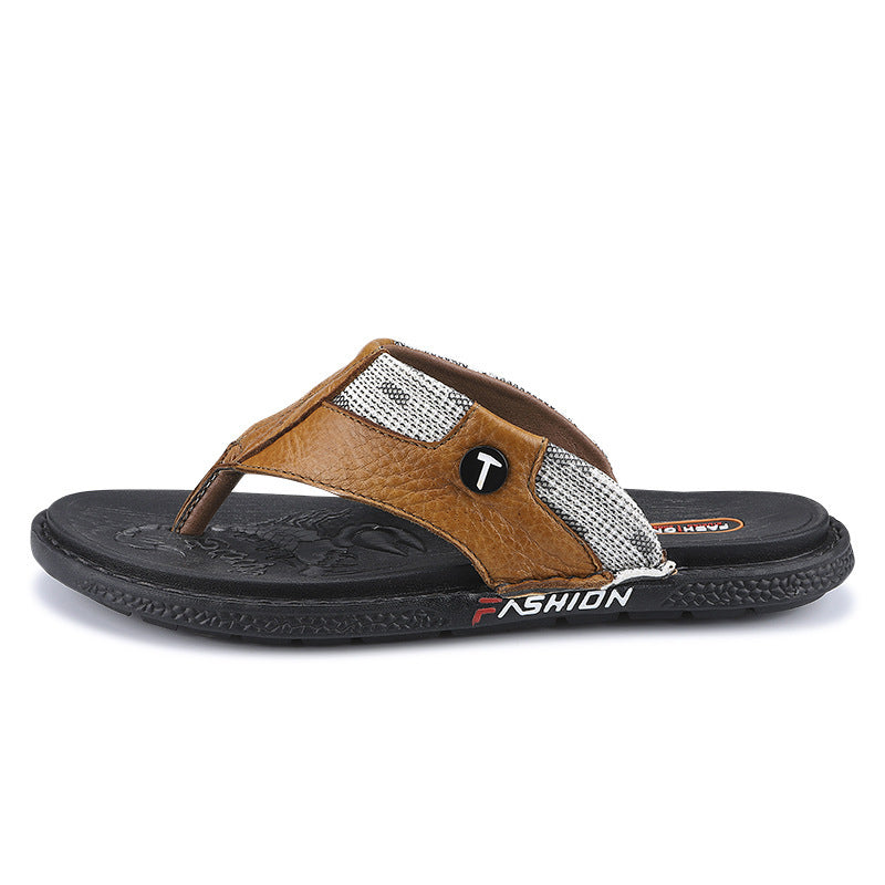 Open Toe Leather Sandals