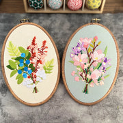 flower embroidery kit for beginners, view 9 - MRSLM