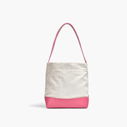 casual canvas patchwork tote for women, view 2 - MRSLM