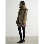 textured blazer with scarf collar, view 6 - MRSLM