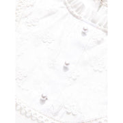 white lace puff sleeve blouse, view 7 - MRSLM
