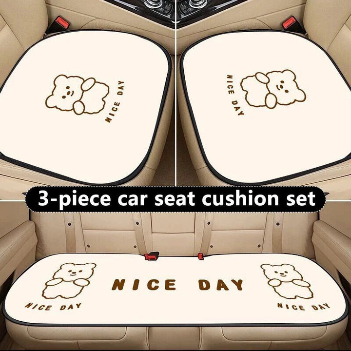 Cartoon Bear "NICE DAY" Car Seat Cushions