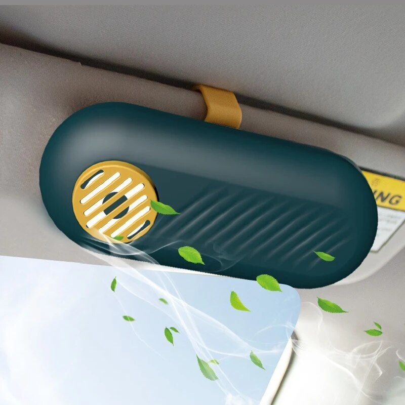 car sunglasses holder with magnetic fastener, view 6 - MRSLM