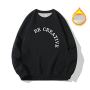 loose thick round neck sweatshirt, view 2 - MRSLM