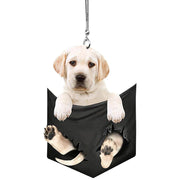 mini puppy car pendant, view 4 - MRSLM