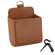 leather car air vent organizer, view 3 - MRSLM