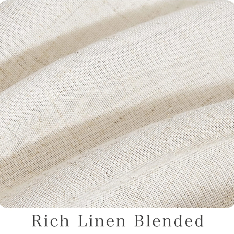Elegant cotton button shower curtain, view 7 - MRSLM