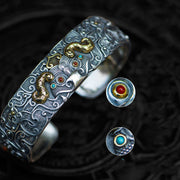 handmade carved pixiu bracelet, view 2 - MRSLM