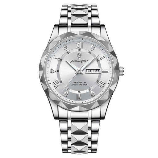 stainless steel quartz men's watch, view 10 - MRSLM