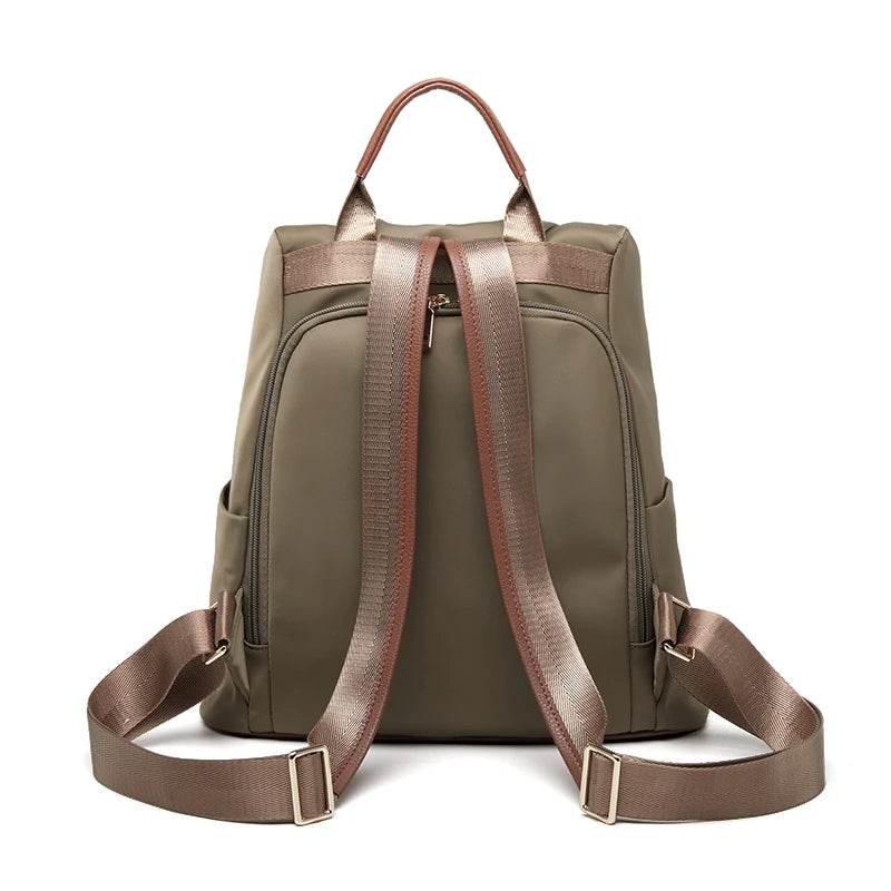 large capacity classic leather travel backpack, view 9 - MRSLM