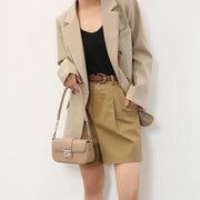 elegant microfiber leather chain shoulder handbag, view 8 - MRSLM
